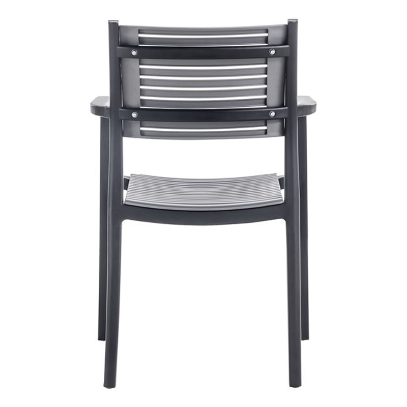 AKRON Armchair PP-UV Black/Grey