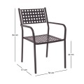 CAPRICE Armchair Steel Sand Brown