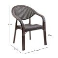 BAMBOO Pro Armchair PP-UV Brown