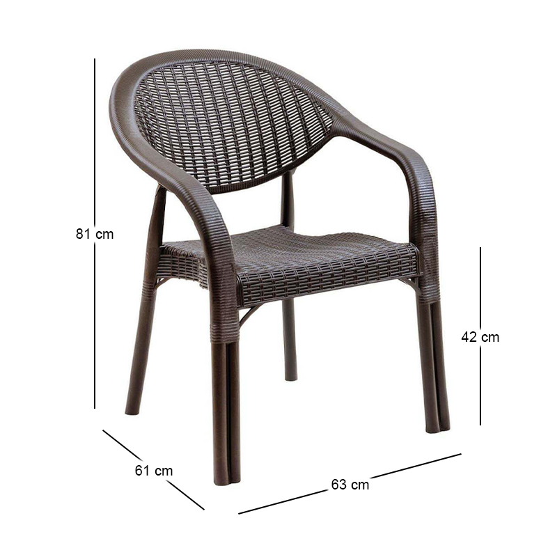 BAMBOO Pro Armchair PP-UV Brown