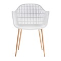 BERRY Armchair Metal Natural/PP-UV White