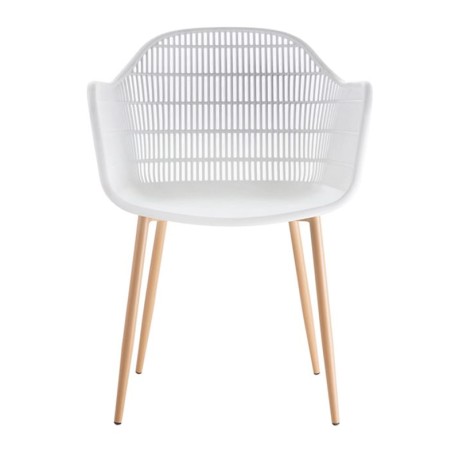 BERRY Armchair Metal Natural/PP-UV White