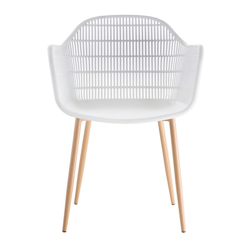 BERRY Armchair Metal Natural/PP-UV White