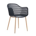 BERRY Armchair Metal Natural/PP-UV Black