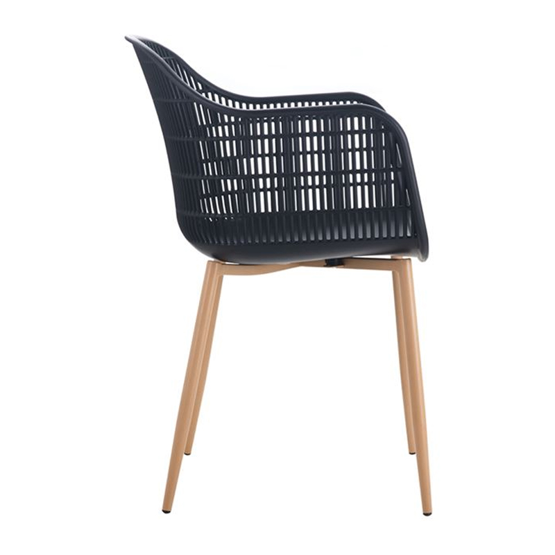 BERRY Armchair Metal Natural/PP-UV Black