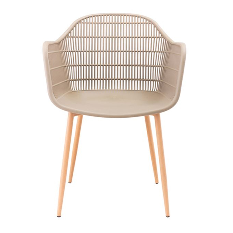 BERRY Armchair Metal Natural/PP-UV Tortora