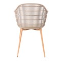 BERRY Armchair Metal Natural/PP-UV Tortora