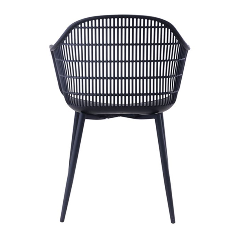 BERRY Armchair Metal Black/PP-UV Black