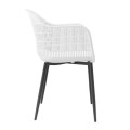 BERRY Armchair Metal Black/PP-UV White