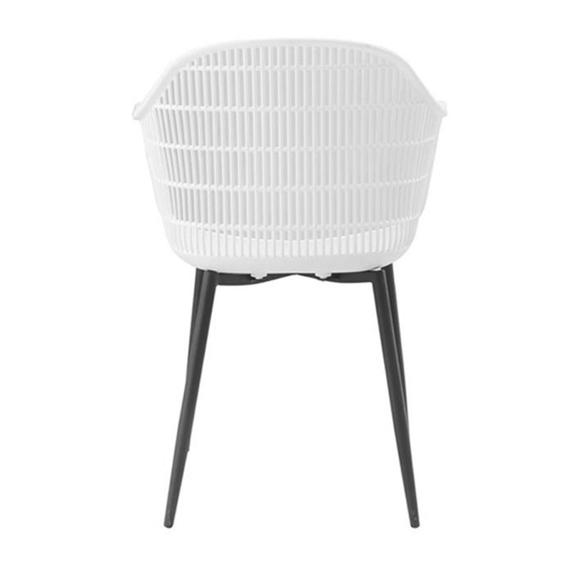 BERRY Armchair Metal Black/PP-UV White