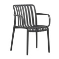 MODA-H Stackable Armchair PP-UV Black