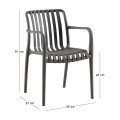 MODA-N Stackable Armchair PP Grey