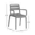 SERENATA Armchair PP-UV Anthracite