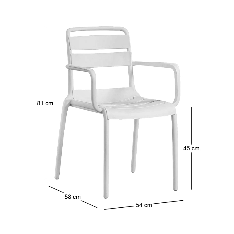 SERENATA Armchair PP-UV White