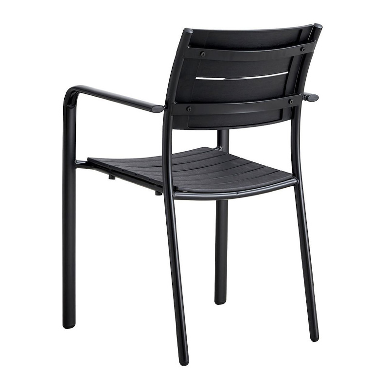 SAGA Armchair Metal Black/PP-UV Black