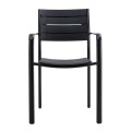 SAGA Armchair Metal Black/PP-UV Black