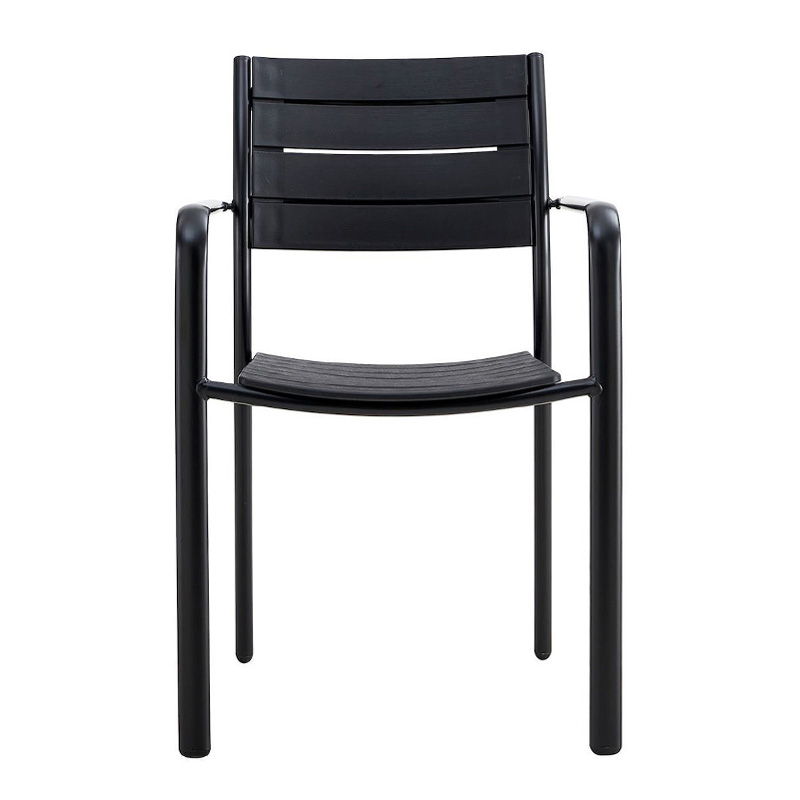 SAGA Armchair Metal Black/PP-UV Black