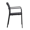 SAGA Armchair Metal Black/PP-UV Black