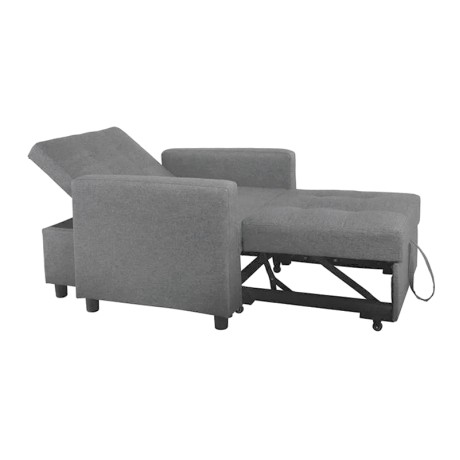 IMOLA Armchair-Bed Light Grey Fabric