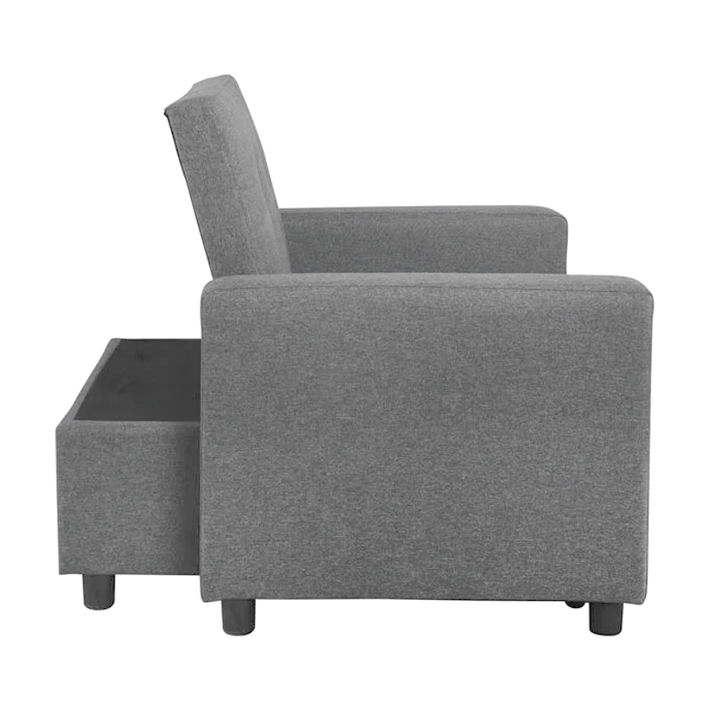 IMOLA Armchair-Bed Light Grey Fabric