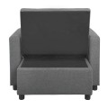IMOLA Armchair-Bed Light Grey Fabric