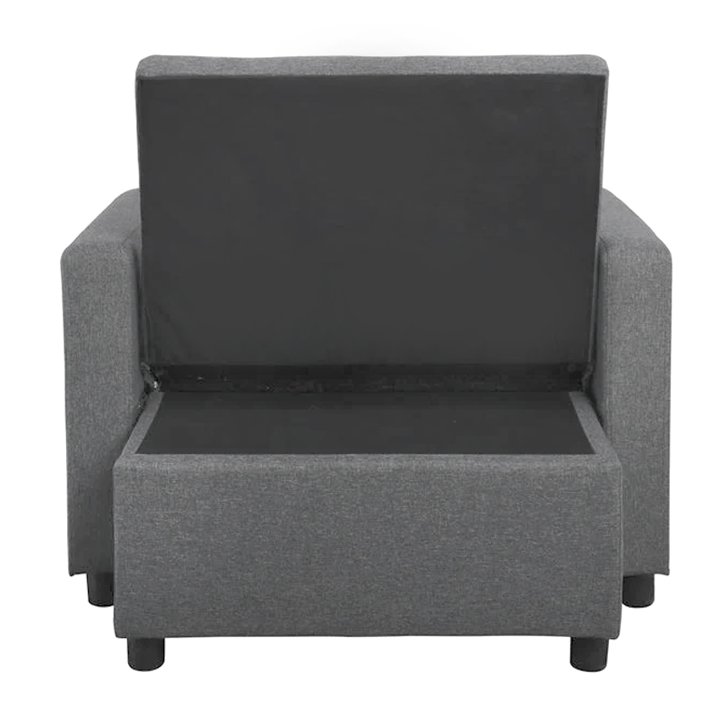 IMOLA Armchair-Bed Light Grey Fabric