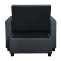 IMOLA Armchair-Bed Dark Grey Fabric