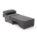Perenna Megapap fabric single armchair with bed in anthracite color 116x93x83cm.