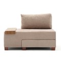 Perenna Megapap fabric single armchair with bed in beige color 116x93x83cm.