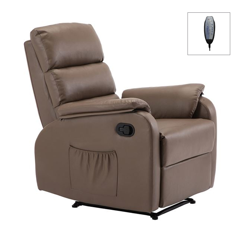 COMFORT Massage Armchair Relax Cappuccino Pu