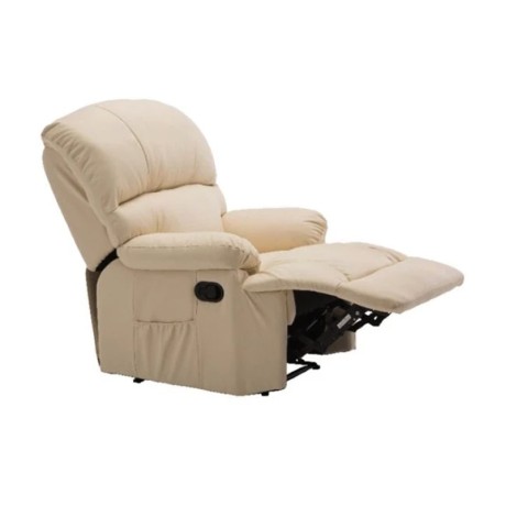 Πολυθρόνα massage Space τεχνόδερμα χρώμα μπεζ 88x93x102εκ.
