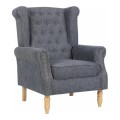 ROSY Armchair Dark Grey Fabric