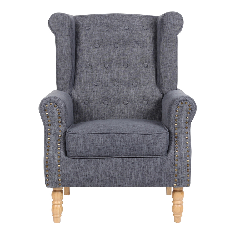 ROSY Armchair Dark Grey Fabric