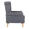 ROSY Armchair Dark Grey Fabric