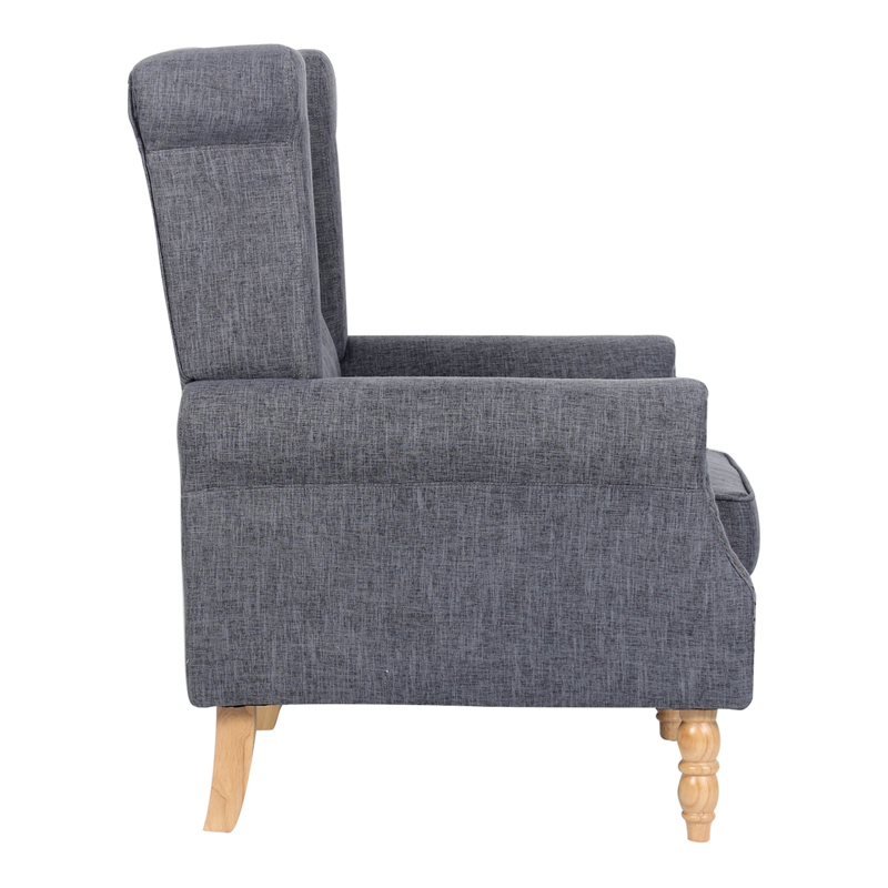 ROSY Armchair Dark Grey Fabric