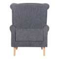 ROSY Armchair Dark Grey Fabric