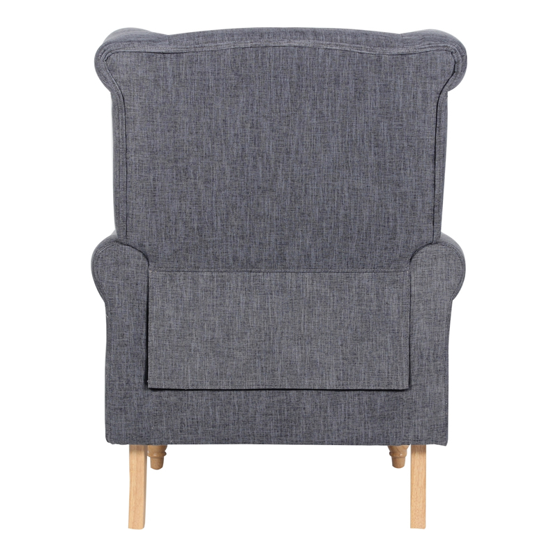 ROSY Armchair Dark Grey Fabric