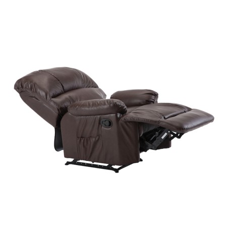 Πολυθρόνα massage Space τεχνόδερμα χρώμα καφέ 88x93x102εκ.