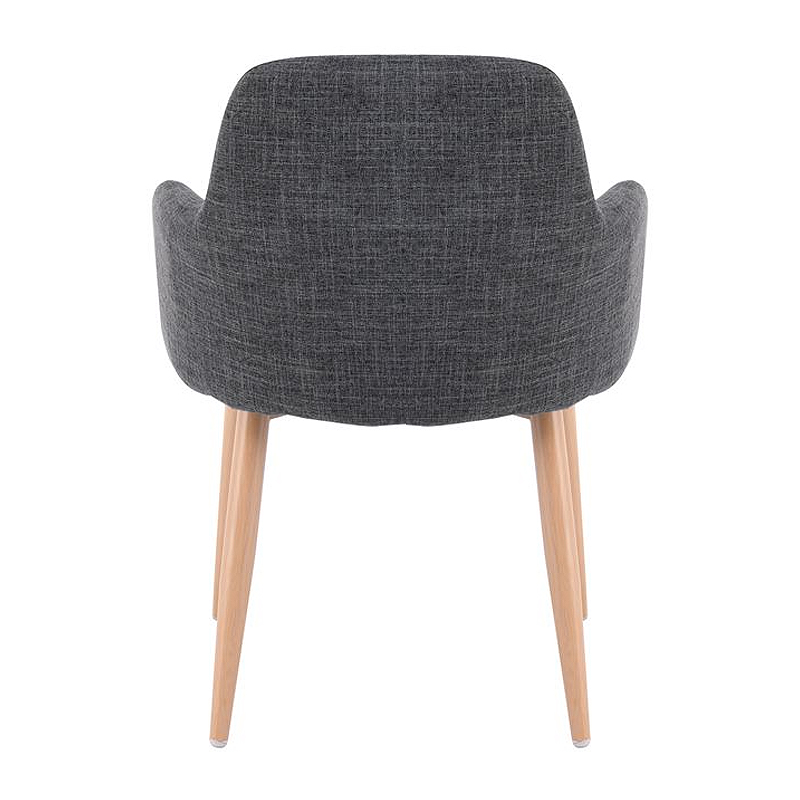 SOUL Armchair Natural Color Metal/Grey Fabric