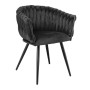 VERDI Armchair Metal Black/Fabric Velure Black