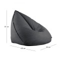LAGOS Bean Bag Dark Grey 100% waterproof (removable cover)