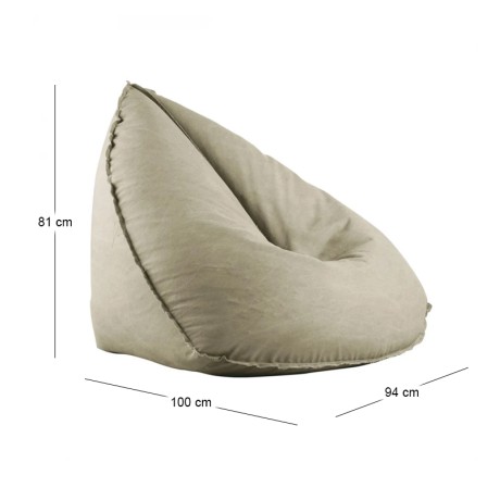 LAGOS Bean Bag Sand (Taupe) 100% waterproof (removable cover)