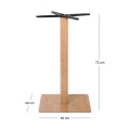 Prato Βάση 40X40Cm Steel H72Cm Φυσικό