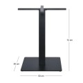 PRATO 50x50cm Steel Base H72cm/Cross 60x60