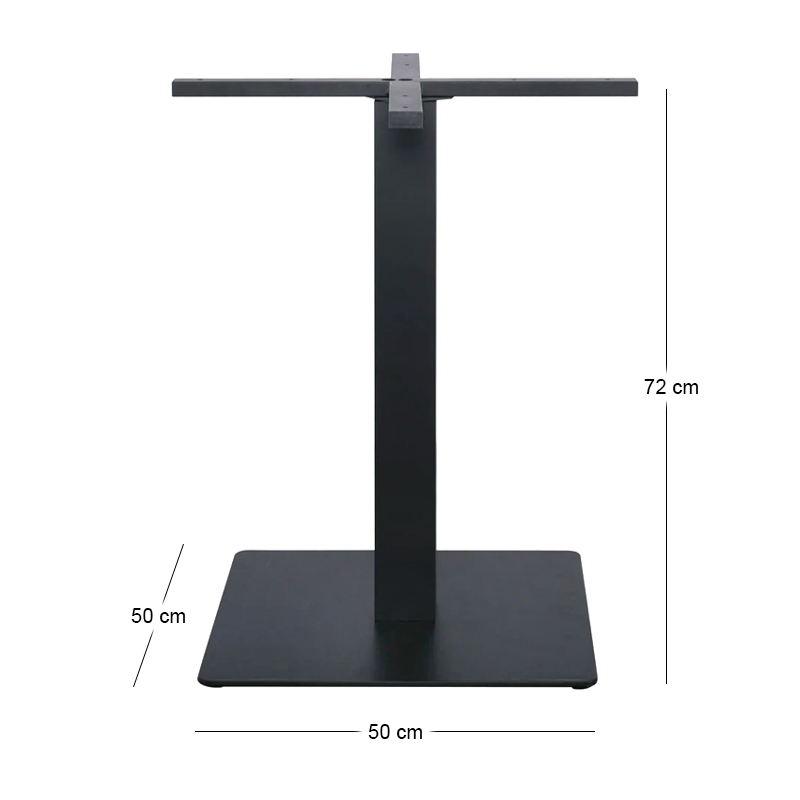 PRATO 50x50cm Steel Base H72cm/Cross 60x60
