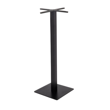 PRATO Βάση Τραπεζιού BAR 45x45 H.109cm, με ρεγουλατόρο, Μέταλλο Βαφή Μαύρο / __,__kg