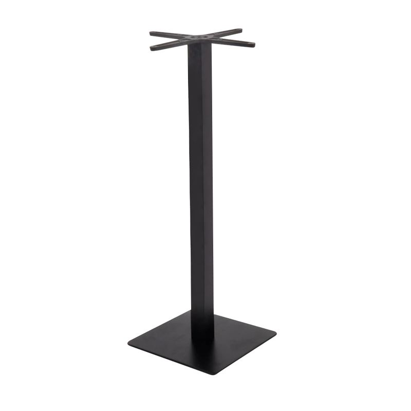 PRATO Βάση Τραπεζιού BAR 45x45 H.109cm, με ρεγουλατόρο, Μέταλλο Βαφή Μαύρο / __,__kg