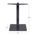 PRATO 40x40cm Steel Low Base H49cm