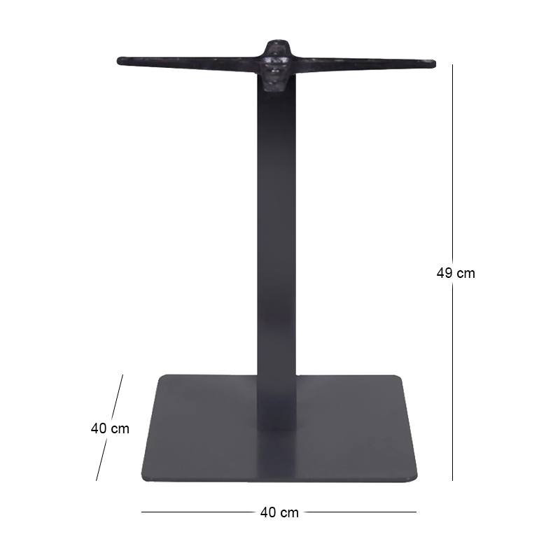 PRATO 40x40cm Steel Low Base H49cm