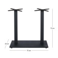 PRATO-W Βάση 70x40cm Steel Μακρ/νη H72cm Μαύρη (17,00Kg)/με ρεγουλατόρο
